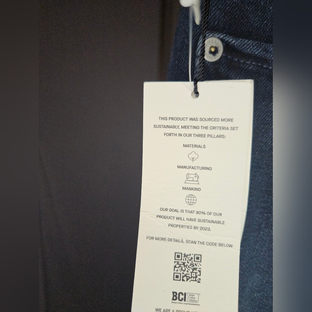 7 For All Mankind High-Rise Mega Flare Jeans in Dark Wash - 32 - Picture 8 of 13